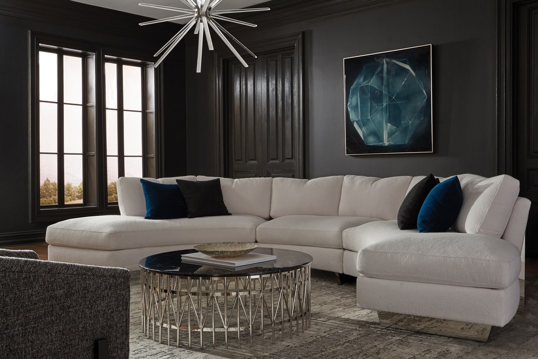 A living space that received custom home decor in Milwaukee